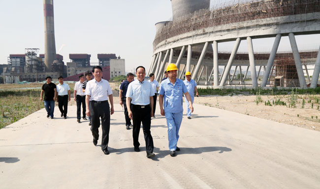 洛陽市政協(xié)黨組副書記、副主席張世敏到萬基?2×60萬千瓦機組工地調(diào)研